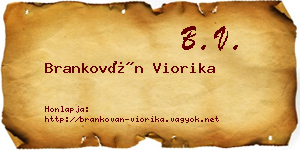 Brankován Viorika névjegykártya